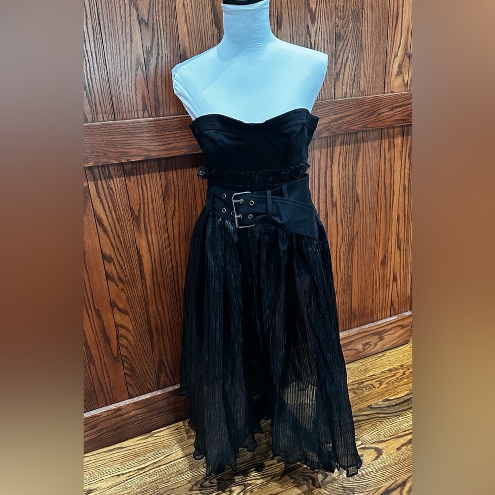 Anthropologie Pilcro Strapless Bodysuit and Sheer Skirt - Picture 5 of 9